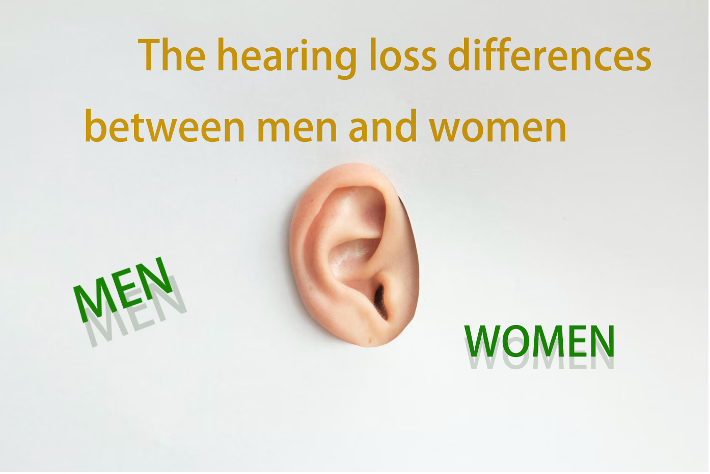 The hearing loss differences between men and women